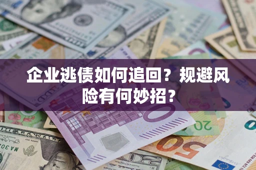 武汉企业逃债如何追回？规避风险有何妙招？