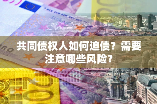 武汉共同债权人如何追债？需要注意哪些风险？