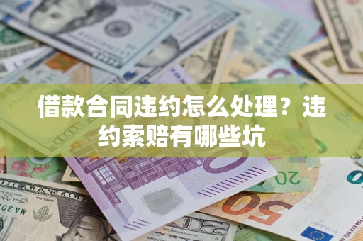 武汉借款合同违约怎么处理？违约索赔有哪些坑