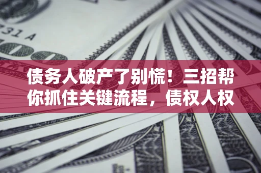 武汉债务人破产了别慌！三招帮你抓住关键流程，债权人权益不再缩水