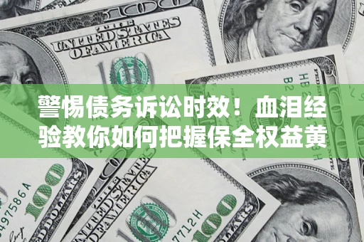 武汉警惕债务诉讼时效！血泪经验教你如何把握保全权益黄金期