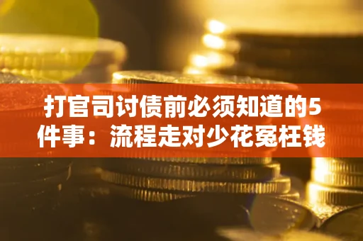 武汉打官司讨债前必须知道的5件事：流程走对少花冤枉钱