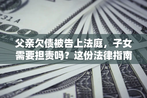 武汉父亲欠债被告上法庭，子女需要担责吗？这份法律指南必须看完