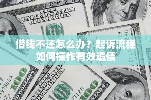 武汉借钱不还怎么办？起诉流程如何操作有效追债