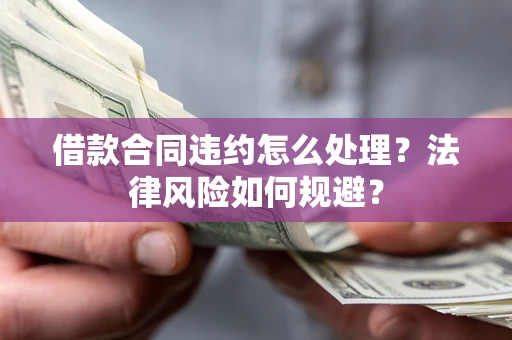 武汉借款合同违约怎么处理？法律风险如何规避？