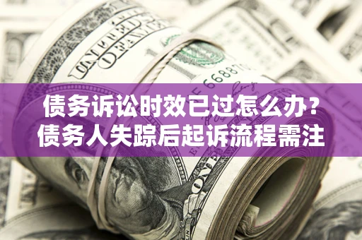 武汉债务诉讼时效已过怎么办？债务人失踪后起诉流程需注意什么？