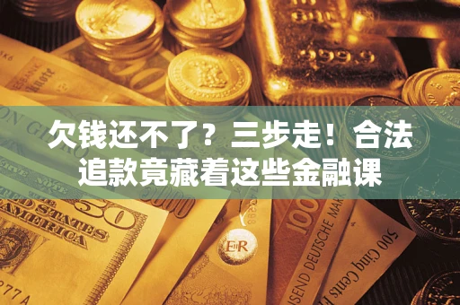 武汉欠钱还不了？三步走！合法追款竟藏着这些金融课
