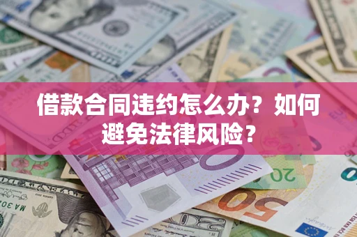 武汉借款合同违约怎么办？如何避免法律风险？