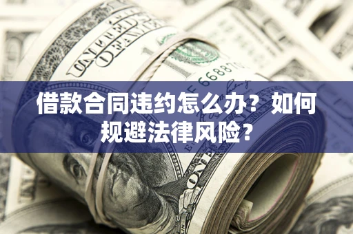 武汉借款合同违约怎么办？如何规避法律风险？